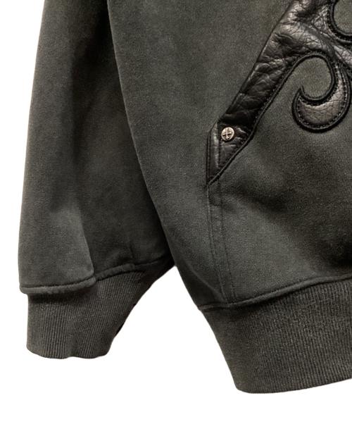 SUPPLIER（サプライヤー）SUPPLIER (サプライヤー) レザーパッチジップフーディ ブラック サイズ:Ｍの古着・服飾アイテム