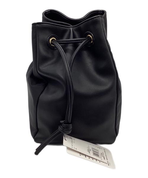 ADORE（アドーア）ADORE (アドーア) ナイロンショルダーバッグ ブラック×ブルー 未使用品の古着・服飾アイテム