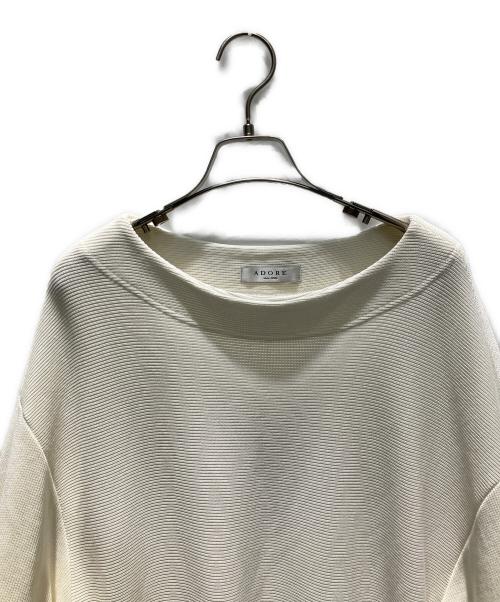 ADORE（アドーア）ADORE (アドーア) ボートネックニット ベージュ サイズ:38の古着・服飾アイテム
