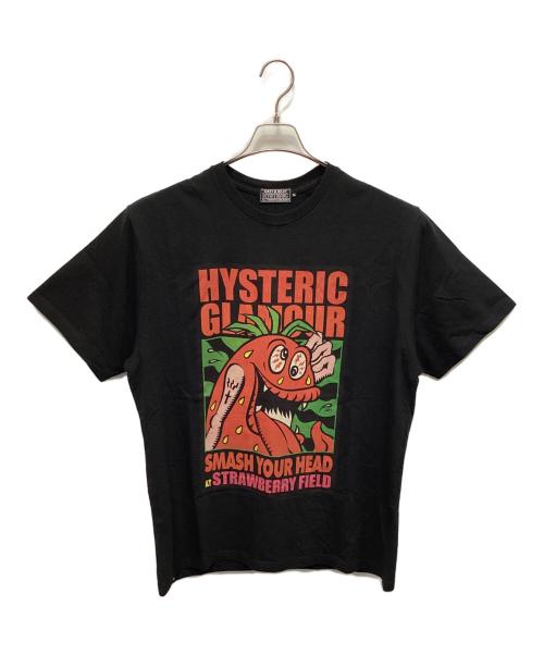 Hysteric Glamour（ヒステリックグラマー）Hysteric Glamour (ヒステリックグラマー) 半袖カットソー ブラック サイズ:XLの古着・服飾アイテム