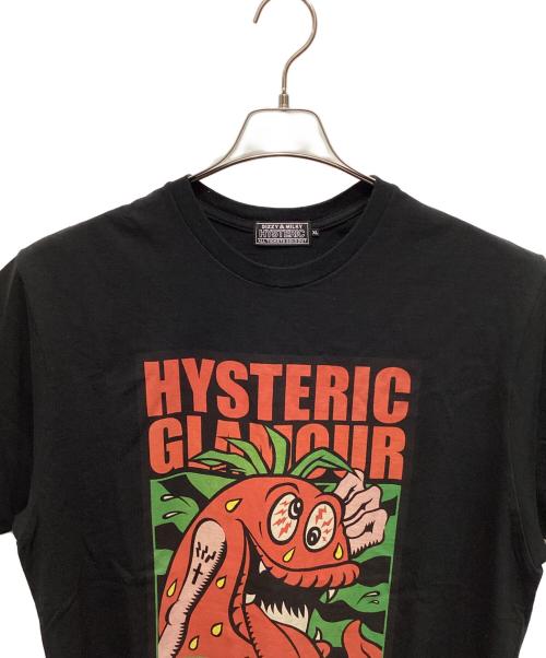 Hysteric Glamour（ヒステリックグラマー）Hysteric Glamour (ヒステリックグラマー) 半袖カットソー ブラック サイズ:XLの古着・服飾アイテム