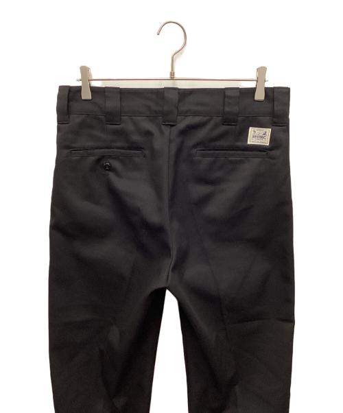 Hysteric Glamour（ヒステリックグラマー）Hysteric Glamour (ヒステリックグラマー) ワークチノパンツ HYSTERIC PIN ブラック サイズ:Ｌの古着・服飾アイテム