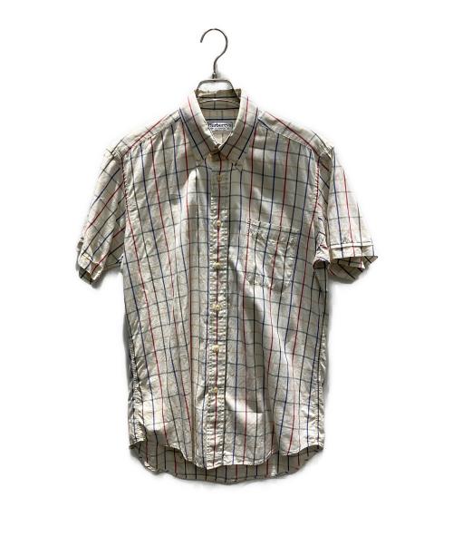 Burberry's of LONDON（バーバリー）Burberry's of LONDON (バーバリー) 古着 半袖チェックシャツ ベージュ サイズ:Mの古着・服飾アイテム
