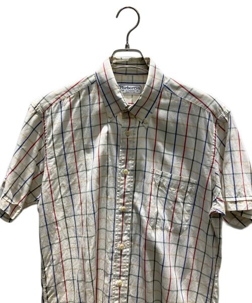 Burberry's of LONDON（バーバリー）Burberry's of LONDON (バーバリー) 古着 半袖チェックシャツ ベージュ サイズ:Mの古着・服飾アイテム