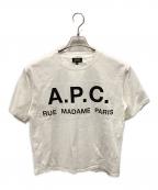A.P.C.アーペーセー）の古着「ビッグロゴカットソー」｜ホワイト
