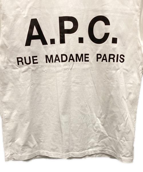 A.P.C.（アーペーセー）A.P.C. (アーペーセー) ビッグロゴカットソー ホワイト サイズ:XSの古着・服飾アイテム