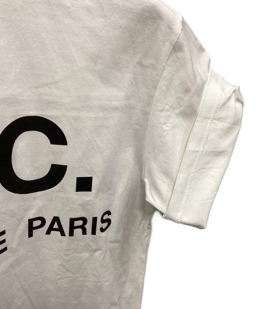 A.P.C.（アーペーセー）A.P.C. (アーペーセー) ビッグロゴカットソー ホワイト サイズ:XSの古着・服飾アイテム