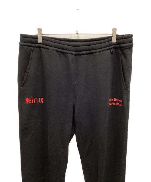 ENNOY（エンノイ）ENNOY (エンノイ) NETFLIX (ネットフリックス) スウェットパンツ ブラック×レッド サイズ:XXLの古着・服飾アイテム