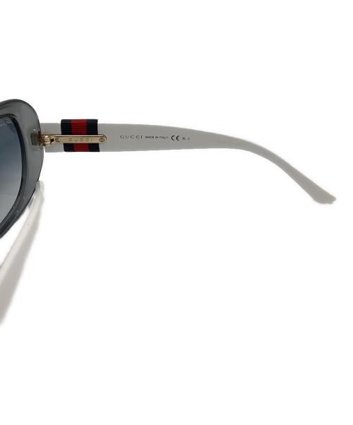 GUCCI（グッチ）GUCCI (グッチ) グラデーションブラックサングラス ホワイト サイズ:56□17の古着・服飾アイテム