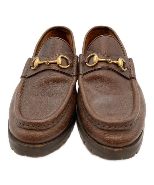 GUCCI（グッチ）GUCCI (グッチ) ビットローファー ブラウン サイズ:37　1/2の古着・服飾アイテム