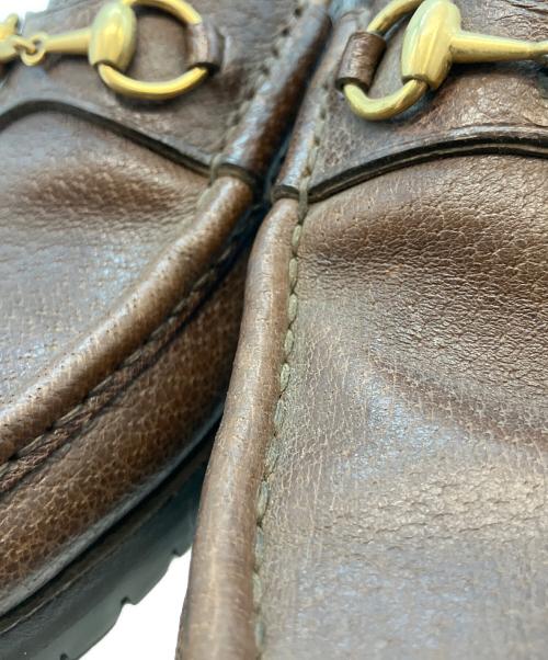 GUCCI（グッチ）GUCCI (グッチ) ビットローファー ブラウン サイズ:37　1/2の古着・服飾アイテム