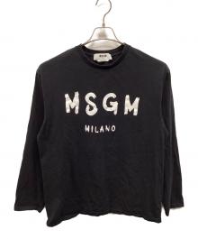 MSGM（エムエスジーエム）の古着「ロングスリーブカットソー」｜ブラック
