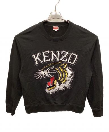 KENZO ケンゾー スウェット M 黒 【古着】【中古】【送料無料】 KENZO - KENZO ケンゾー スウェット M 黒 【古着】【中古】【送料無料