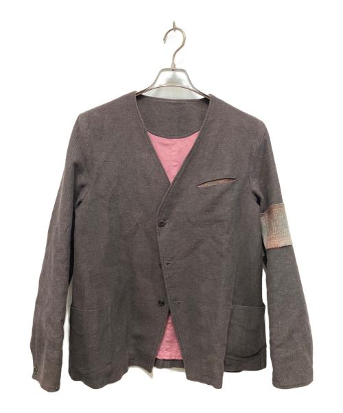 solidEelegant（ソリッドエレガント）solidEelegant (ソリッドエレガント) ノーカラージャケット サイズ:Mの古着・服飾アイテム