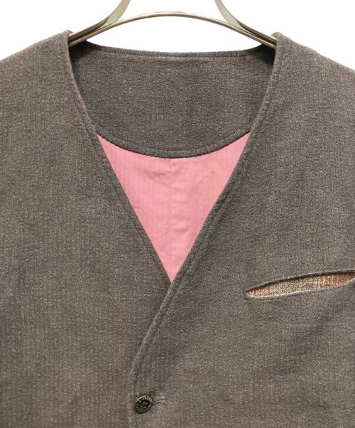 solidEelegant（ソリッドエレガント）solidEelegant (ソリッドエレガント) ノーカラージャケット サイズ:Mの古着・服飾アイテム