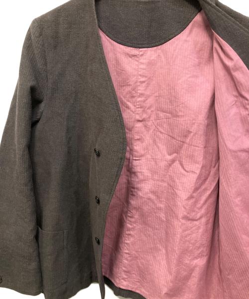 solidEelegant（ソリッドエレガント）solidEelegant (ソリッドエレガント) ノーカラージャケット サイズ:Mの古着・服飾アイテム