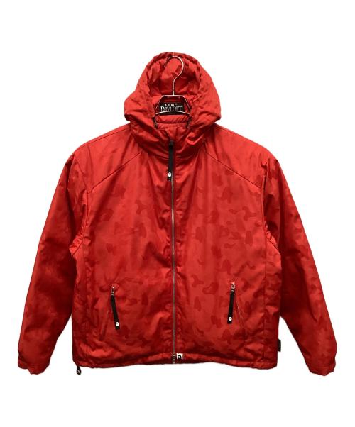 A BATHING APE（ア ベイシング エイプ）A BATHING APE (ア ベイシング エイプ) ダウンジャケット レッド サイズ:Mの古着・服飾アイテム
