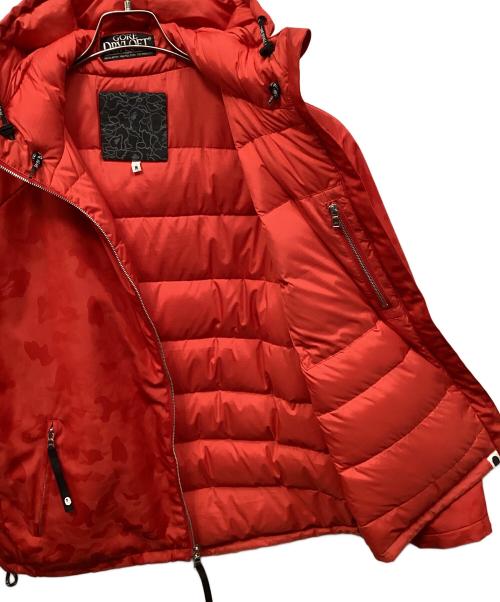 A BATHING APE（ア ベイシング エイプ）A BATHING APE (ア ベイシング エイプ) ダウンジャケット レッド サイズ:Mの古着・服飾アイテム