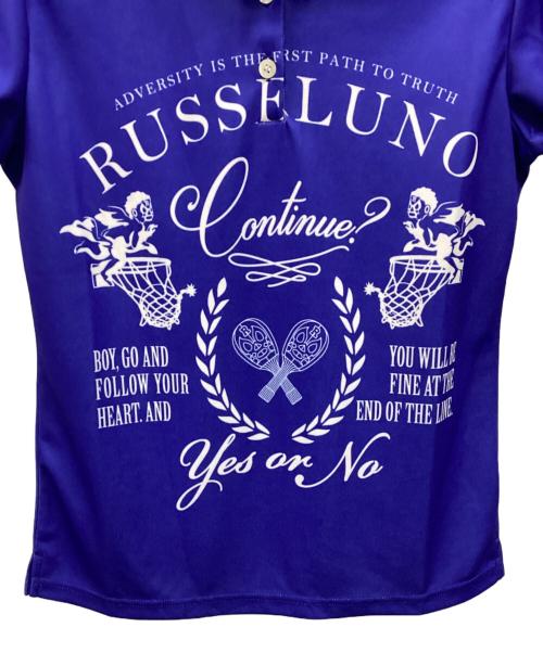 RUSSELUNO（ラッセルノ）RUSSELUNO (ラッセルノ) CONTINUE POLO ブルー 未使用品の古着・服飾アイテム