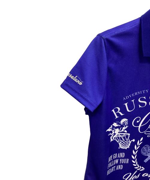 RUSSELUNO（ラッセルノ）RUSSELUNO (ラッセルノ) CONTINUE POLO ブルー 未使用品の古着・服飾アイテム