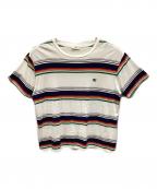 CELINEセリーヌ）の古着「ボーダーTシャツ」｜ホワイト