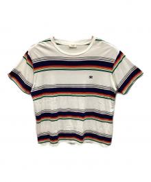 CELINE（セリーヌ）の古着「ボーダーTシャツ」｜ホワイト