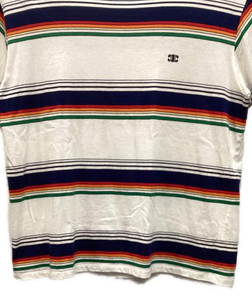 CELINE（セリーヌ）CELINE (セリーヌ) ボーダーTシャツ ホワイト サイズ:Mの古着・服飾アイテム