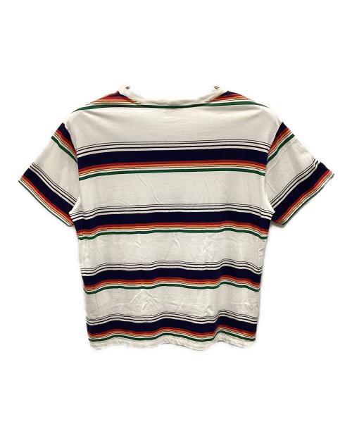 CELINE（セリーヌ）CELINE (セリーヌ) ボーダーTシャツ ホワイト サイズ:Mの古着・服飾アイテム