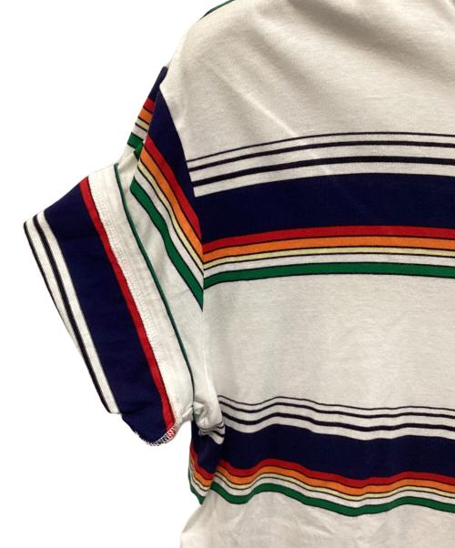 CELINE（セリーヌ）CELINE (セリーヌ) ボーダーTシャツ ホワイト サイズ:Mの古着・服飾アイテム