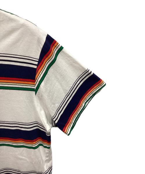 CELINE（セリーヌ）CELINE (セリーヌ) ボーダーTシャツ ホワイト サイズ:Mの古着・服飾アイテム