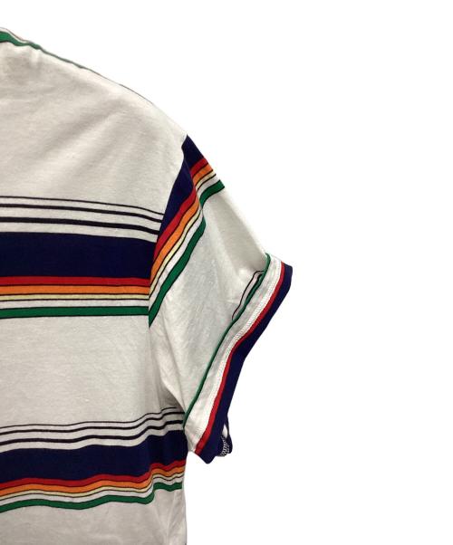 CELINE（セリーヌ）CELINE (セリーヌ) ボーダーTシャツ ホワイト サイズ:Mの古着・服飾アイテム