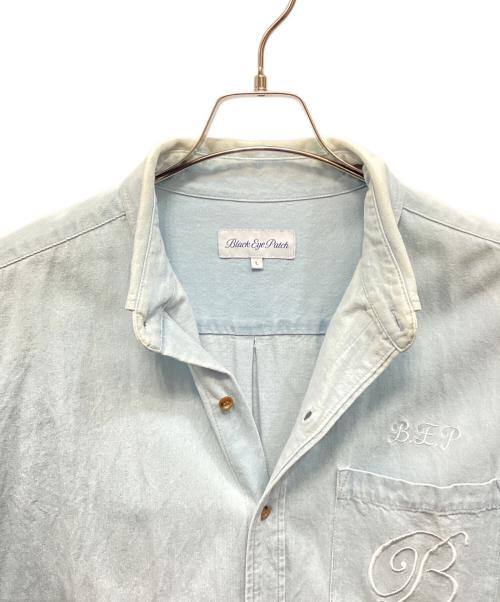 BlackEyePatch（ブラックアイパッチ）BlackEyePatch (ブラックアイパッチ) デニムシャツ インディゴ サイズ:Lの古着・服飾アイテム
