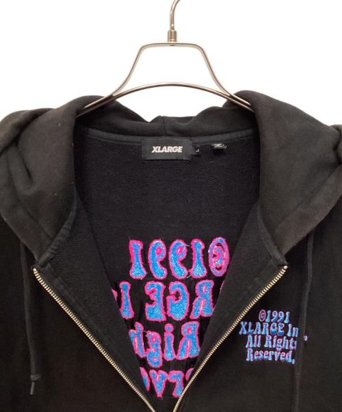 X-LARGE（エクストララージ）X-LARGE (エクストララージ) ジップパーカー ブラック サイズ:Lの古着・服飾アイテム