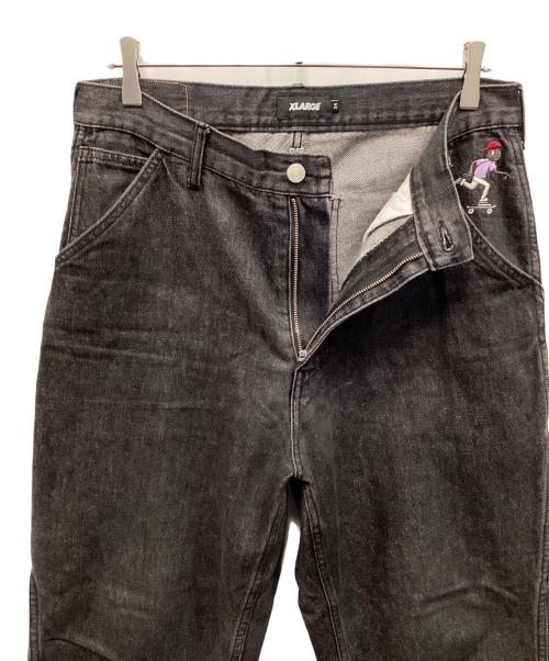 X-LARGE（エクストララージ）X-LARGE (エクストララージ) ペインターデニムパンツ ブラック サイズ:86cm（W34）の古着・服飾アイテム