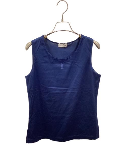 Yves Saint Laurent（イヴサンローラン）Yves Saint Laurent (イヴサンローラン) ノースリーブカットソー ネイビー サイズ:M 未使用品の古着・服飾アイテム