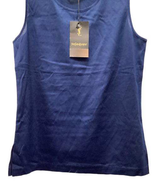 Yves Saint Laurent（イヴサンローラン）Yves Saint Laurent (イヴサンローラン) ノースリーブカットソー ネイビー サイズ:M 未使用品の古着・服飾アイテム