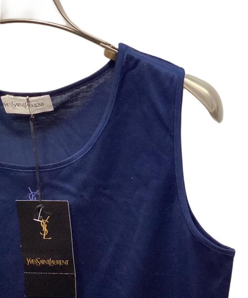 Yves Saint Laurent（イヴサンローラン）Yves Saint Laurent (イヴサンローラン) ノースリーブカットソー ネイビー サイズ:M 未使用品の古着・服飾アイテム