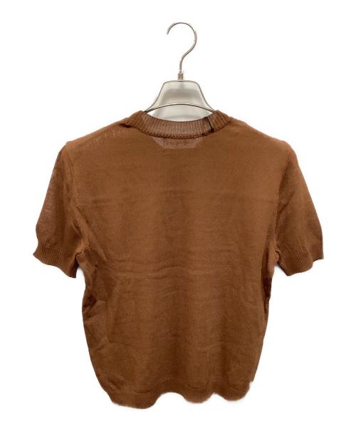 Yves Saint Laurent（イヴサンローラン）Yves Saint Laurent (イヴサンローラン) サマーニット ブラウン サイズ:Mの古着・服飾アイテム
