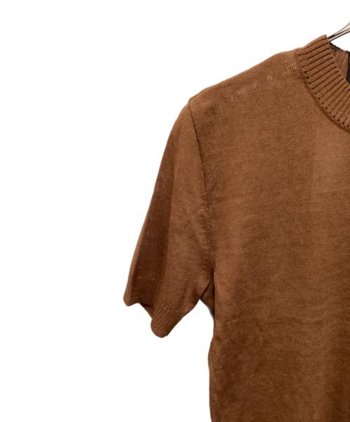 Yves Saint Laurent（イヴサンローラン）Yves Saint Laurent (イヴサンローラン) サマーニット ブラウン サイズ:Mの古着・服飾アイテム