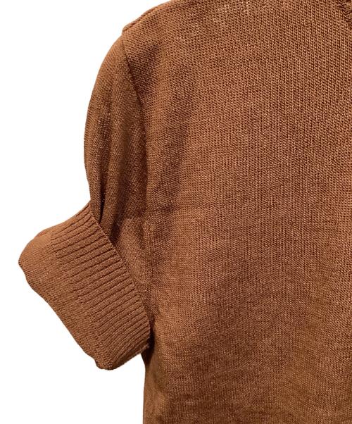 Yves Saint Laurent（イヴサンローラン）Yves Saint Laurent (イヴサンローラン) サマーニット ブラウン サイズ:Mの古着・服飾アイテム