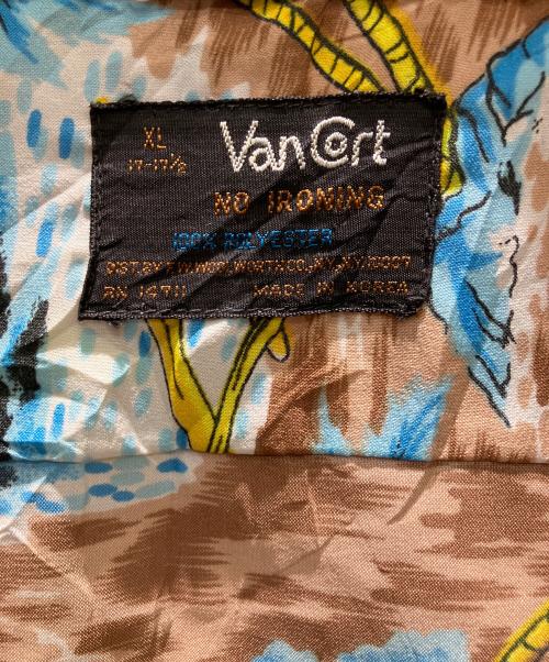 Van Cort（バンコート）Van Cort (バンコート) 古着 70sアロハシャツ ブラウン サイズ:XLの古着・服飾アイテム
