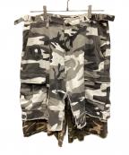 PROJECT G/Rプロジェクト ジーアール）の古着「Layered Skirt Camo Cargo Shorts」｜SIZE 1