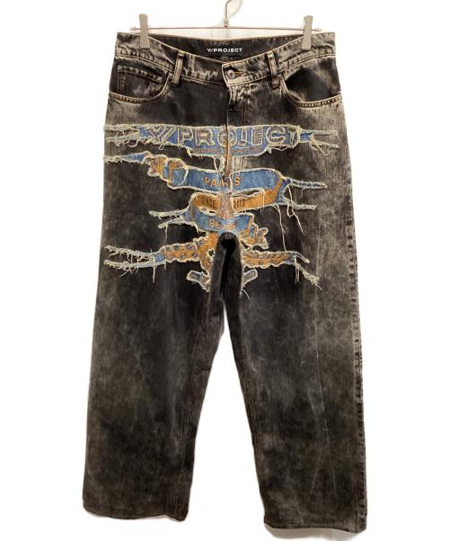 Y/PROJECT（ワイ プロジェクト）Y/PROJECT (ワイ プロジェクト) PARIS‘ BEST PATCHデニム インディゴ サイズ:30の古着・服飾アイテム