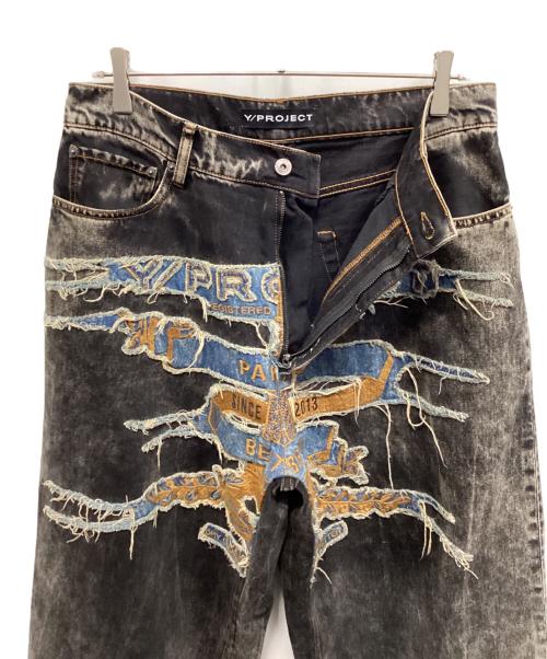 Y/PROJECT（ワイ プロジェクト）Y/PROJECT (ワイ プロジェクト) PARIS‘ BEST PATCHデニム インディゴ サイズ:30の古着・服飾アイテム