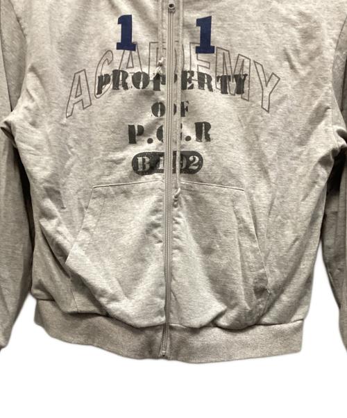 PROJECT G/R（プロジェクト ジーアール）PROJECT G/R (プロジェクト ジーアール) REVERSIBLE LASER CUT ZIP HOODIE グレー サイズ:1の古着・服飾アイテム