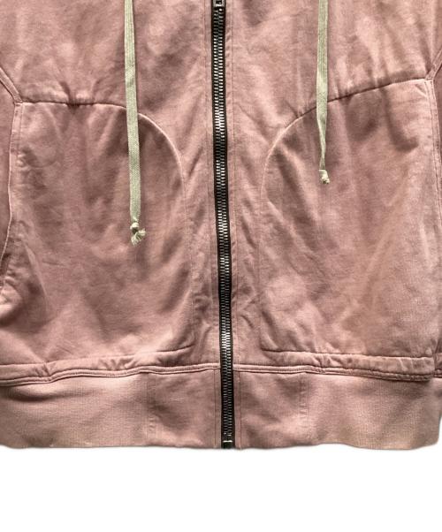 RICK OWENS（リックオウエンス）RICK OWENS (リックオウエンス) ジップパーカー ピンク サイズ:XSの古着・服飾アイテム