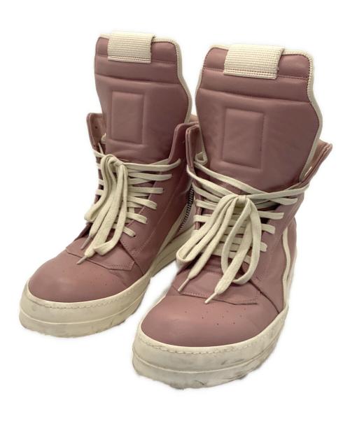 RICK OWENS（リックオウエンス）RICK OWENS (リックオウエンス) GEOBASKET ピンク サイズ:42の古着・服飾アイテム