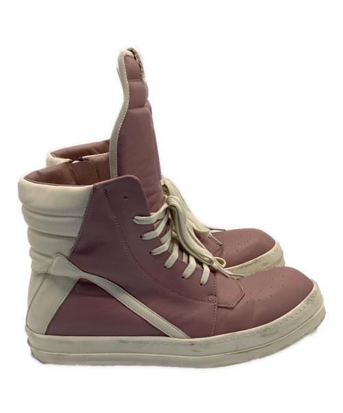 RICK OWENS（リックオウエンス）RICK OWENS (リックオウエンス) GEOBASKET ピンク サイズ:42の古着・服飾アイテム