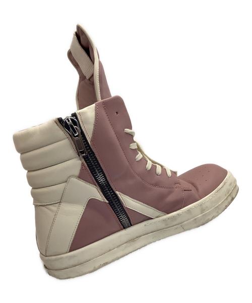 RICK OWENS（リックオウエンス）RICK OWENS (リックオウエンス) GEOBASKET ピンク サイズ:42の古着・服飾アイテム