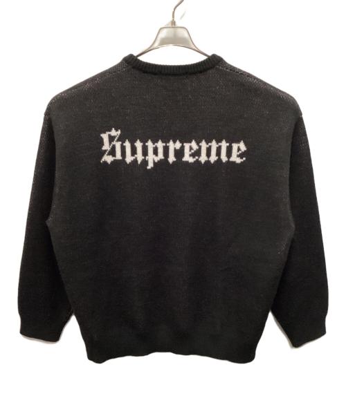 SUPREME（シュプリーム）SUPREME (シュプリーム) クルーネックセーター ブラック サイズ:XLの古着・服飾アイテム